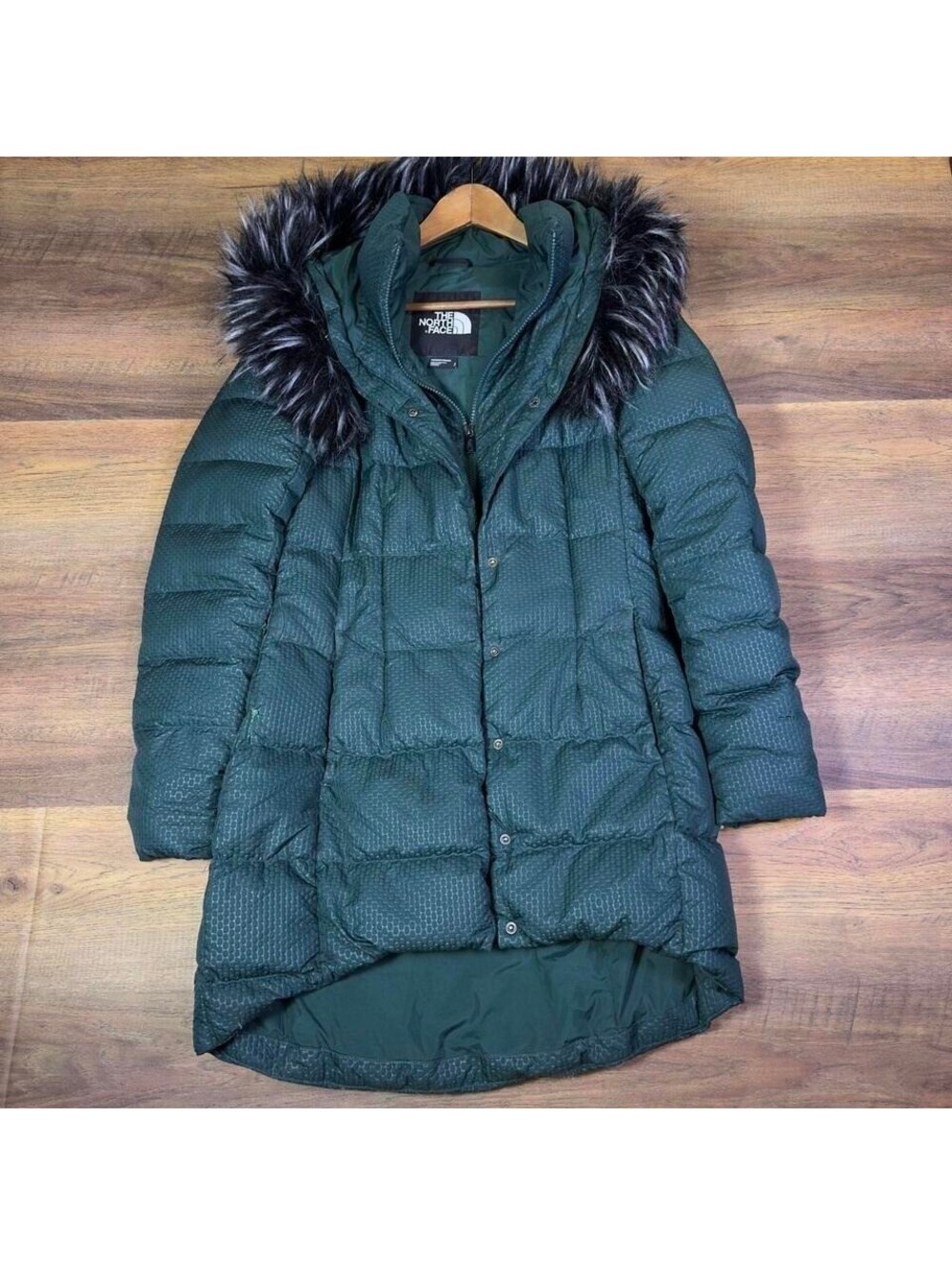 The North Face Goose Down Puffer Jacket Womens S Green